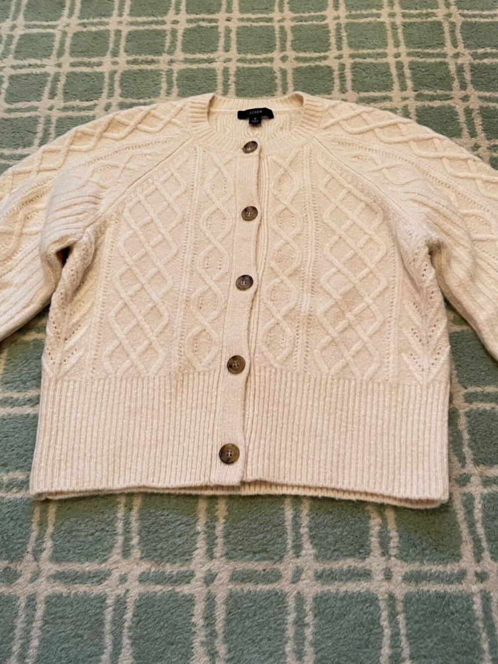 NWOT J. Crew Cable Cardigan S